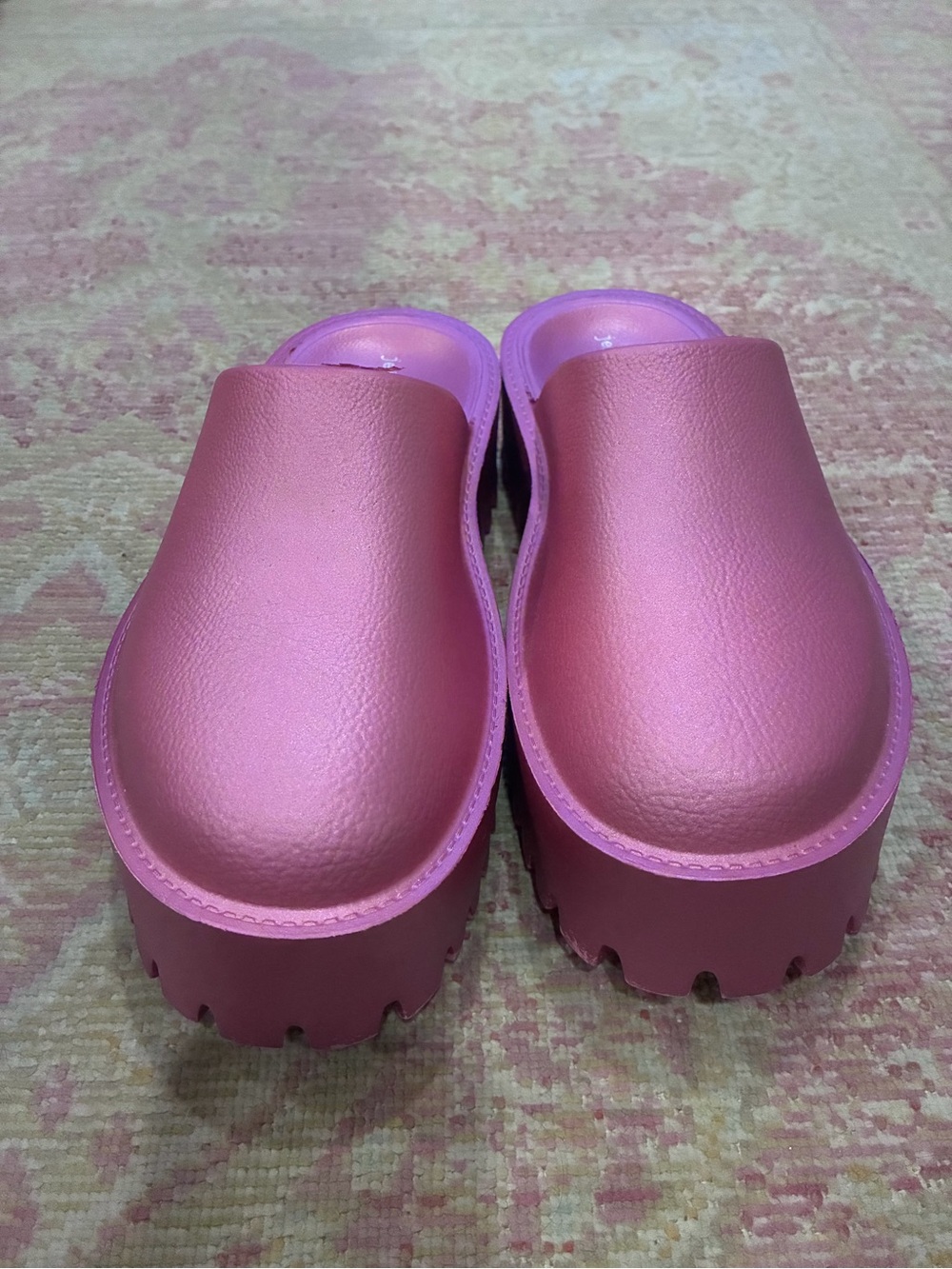 Jeffrey Campbell Pink Platform Clogs